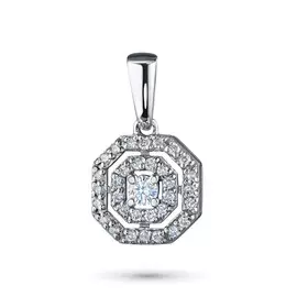 Подвеска из белого золота с бриллиантами э0901пд11172700