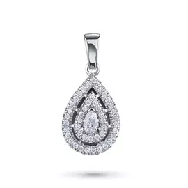 Подвеска из белого золота с бриллиантами э0901пд11180500