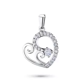 Подвеска из белого золота с бриллиантами э0901пд12141300