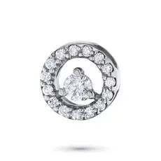 Подвеска из белого золота с бриллиантами э0901пд12161000