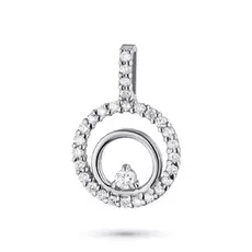 Подвеска из белого золота с бриллиантами э09п031818