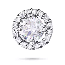 Подвеска из белого золота с бриллиантами э09п031819