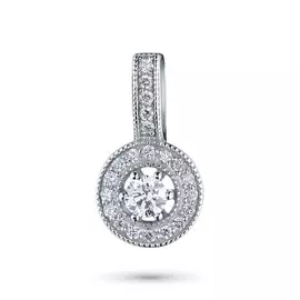 Подвеска из белого золота с бриллиантами э0901пд03195000