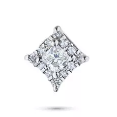 Подвеска из белого золота с бриллиантами э09п051504