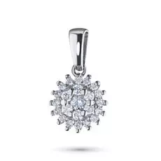 Подвеска из белого золота с бриллиантами э09п061849