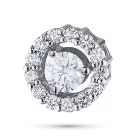 Подвеска из белого золота с бриллиантами э09п081830