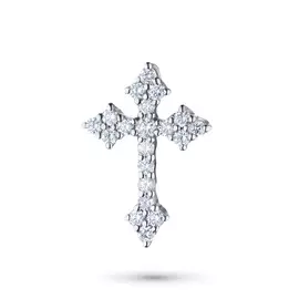 Подвеска из белого золота с бриллиантами э09п091746