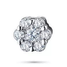 Подвеска из белого золота с бриллиантами э09п111418