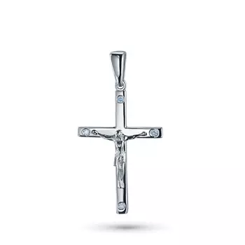 Подвеска из белого золота с бриллиантами э4001пд01220102