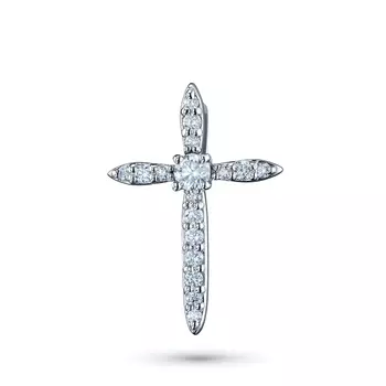 Подвеска из белого золота с бриллиантами э4001пд01220652