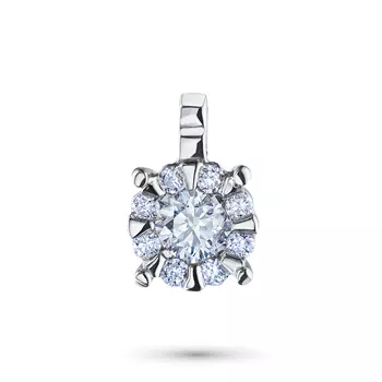 Подвеска из белого золота с бриллиантами э4001пд04202748