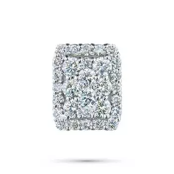 Подвеска из белого золота с бриллиантами э4001пд07210132