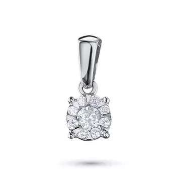 Подвеска из белого золота с бриллиантами э4001пд10153800