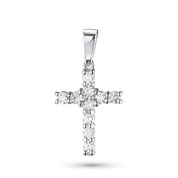 Подвеска из белого золота с бриллиантами э4701пд03110600