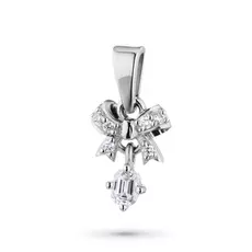 Подвеска из белого золота с бриллиантами нал01п081703