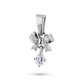 Подвеска из белого золота с бриллиантами нал01п081703