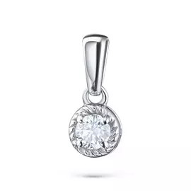 Подвеска из белого золота с бриллиантом э0901пд02200214
