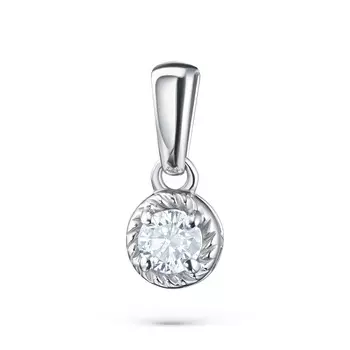 Подвеска из белого золота с бриллиантом э0901пд02200214