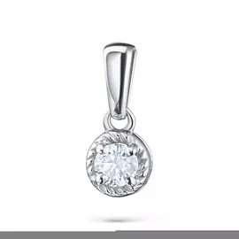 Подвеска из белого золота с бриллиантом э0901пд02200214