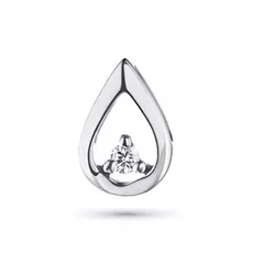 Подвеска из белого золота с бриллиантом э0901пд03152300