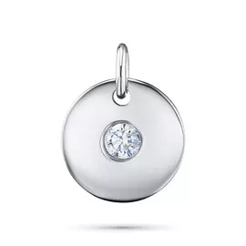Подвеска из белого золота с бриллиантом э0901пд03210854