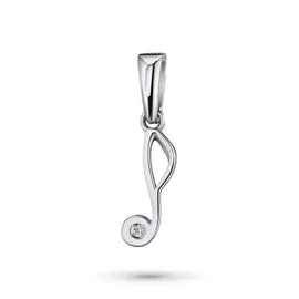 Подвеска из белого золота с бриллиантом э0901пд04201600