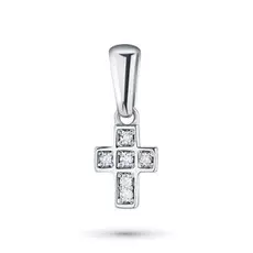 Подвеска из белого золота с бриллиантом э0901пд04202794