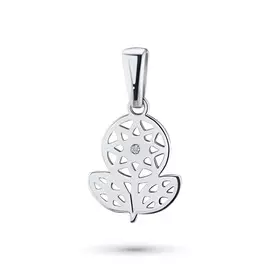 Подвеска из белого золота с бриллиантом э0901пд04202917