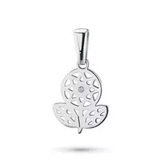 Подвеска из белого золота с бриллиантом э0901пд04202917