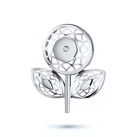 Подвеска из белого золота с бриллиантом э0901пд04202937