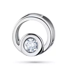 Подвеска из белого золота с бриллиантом э0901пд05114600