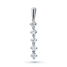 Подвеска из белого золота с бриллиантом э0901пд05150500