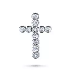 Подвеска из белого золота с бриллиантом э0901пд06111300