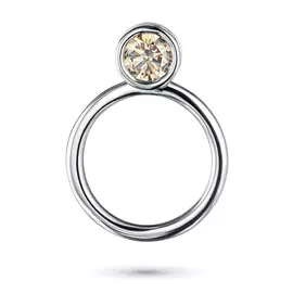 Подвеска из белого золота с бриллиантом э0901пд07210869