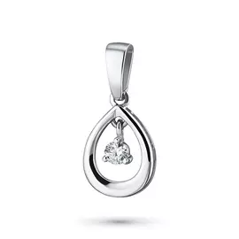 Подвеска из белого золота с бриллиантом э0901пд08173400