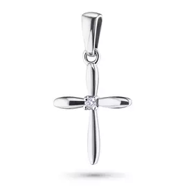 Подвеска из белого золота с бриллиантом э0901пд09152500