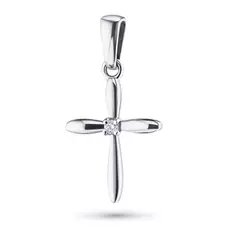 Подвеска из белого золота с бриллиантом э0901пд09152500