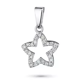 Подвеска из белого золота с бриллиантом э0901пд09183900