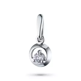 Подвеска из белого золота с бриллиантом э0901пд10090300