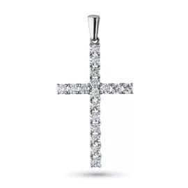 Подвеска из белого золота с бриллиантом э0901пд10131200