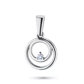 Подвеска из белого золота с бриллиантом э0901пд10172800