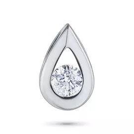 Подвеска из белого золота с бриллиантом э0901пд10181700