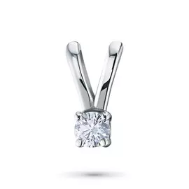 Подвеска из белого золота с бриллиантом э0901пд11082300