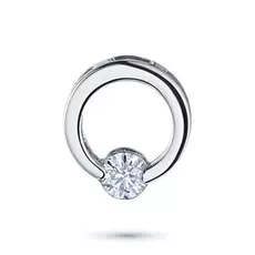 Подвеска из белого золота с бриллиантом э0901пд12142700