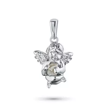 Подвеска из белого золота с бриллиантом э0914пд12210361