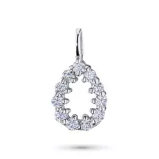 Подвеска из белого золота с бриллиантом э09п011931