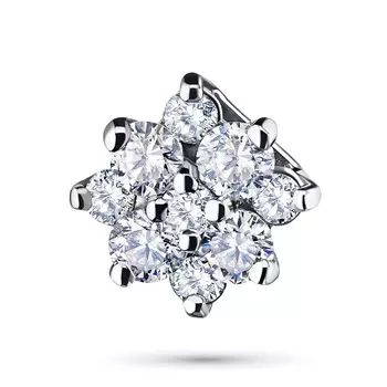 Подвеска из белого золота с бриллиантом э09п091642