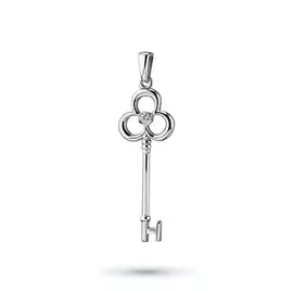 Подвеска из белого золота с бриллиантом э0901пд10151800