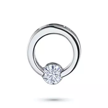 Подвеска из белого золота с бриллиантом э4701пд12142700