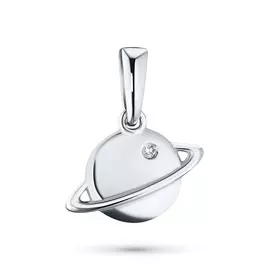Подвеска из белого золота с бриллиантом лт09п081816